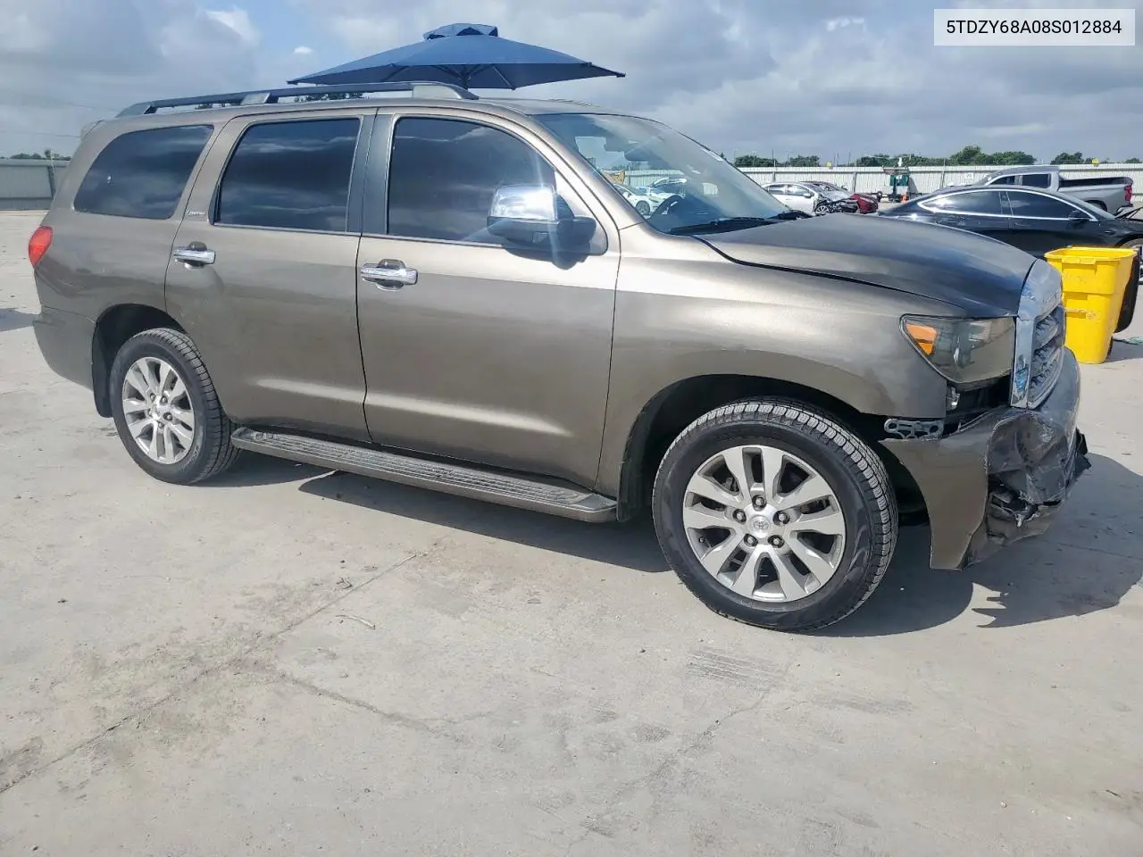 2008 Toyota Sequoia Limited VIN: 5TDZY68A08S012884 Lot: 61466215