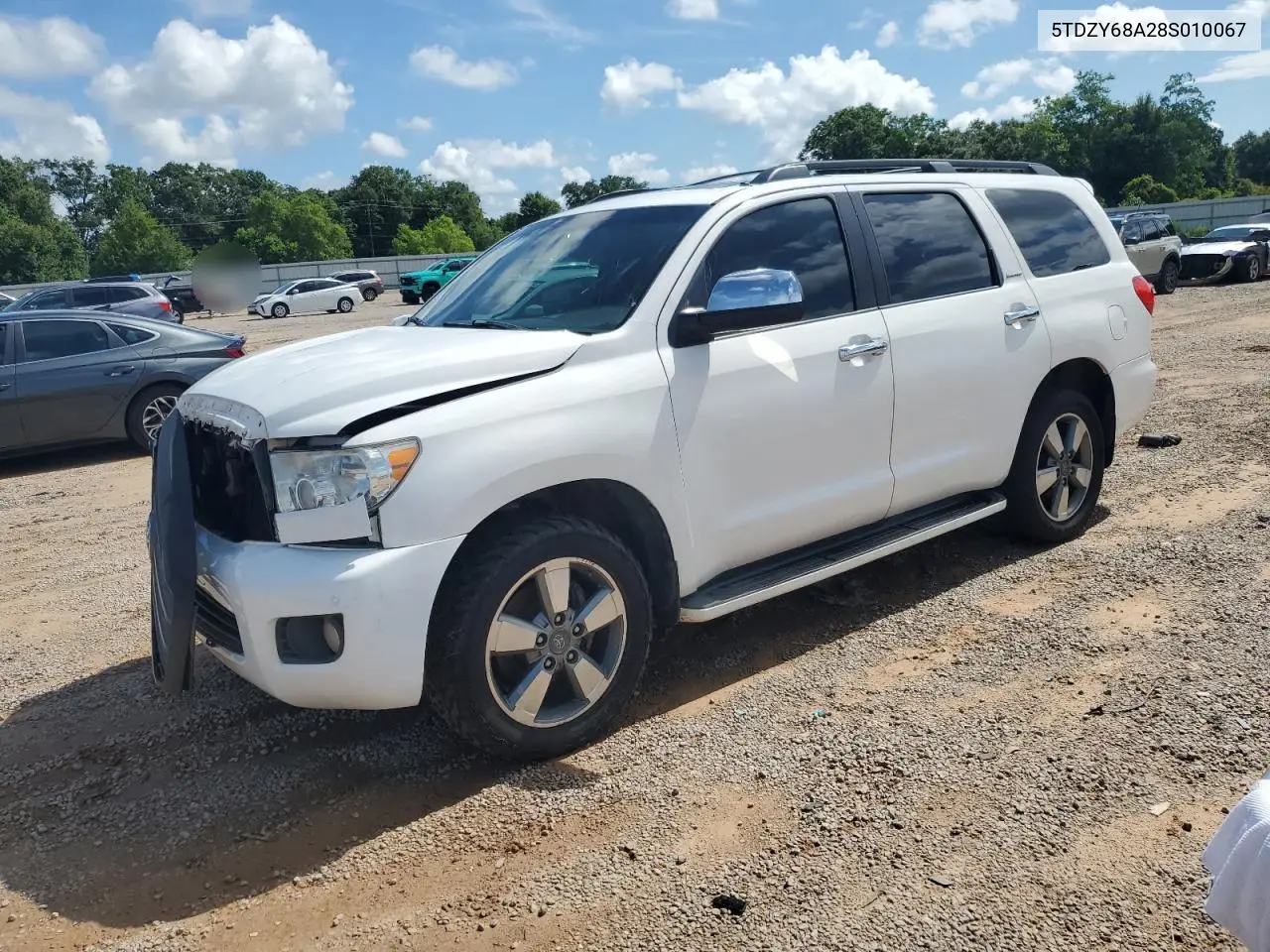 2008 Toyota Sequoia Limited VIN: 5TDZY68A28S010067 Lot: 61662295