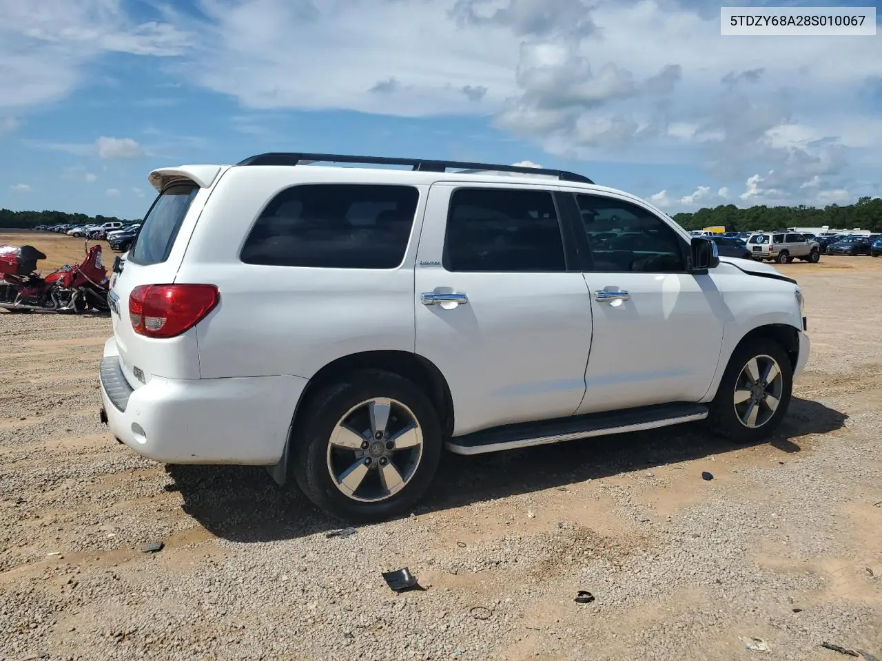 2008 Toyota Sequoia Limited VIN: 5TDZY68A28S010067 Lot: 61662295