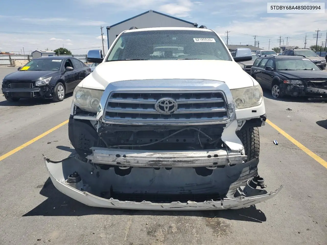 2008 Toyota Sequoia Limited VIN: 5TDBY68A48S003994 Lot: 62180535
