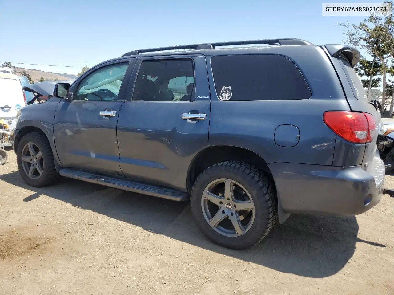 2008 Toyota Sequoia Platinum VIN: 5TDBY67A48S021073 Lot: 63419855