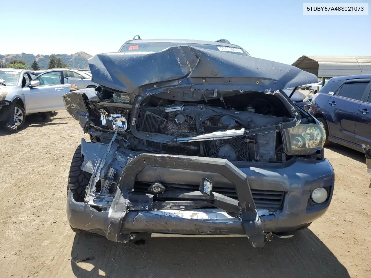 2008 Toyota Sequoia Platinum VIN: 5TDBY67A48S021073 Lot: 63419855
