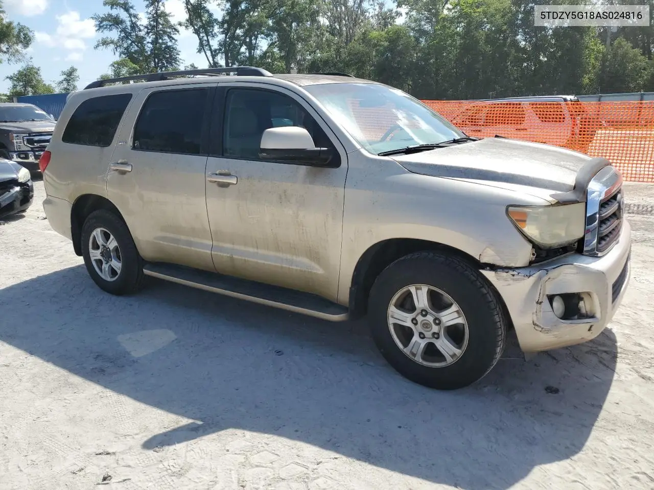 2010 Toyota Sequoia Sr5 VIN: 5TDZY5G18AS024816 Lot: 60921885