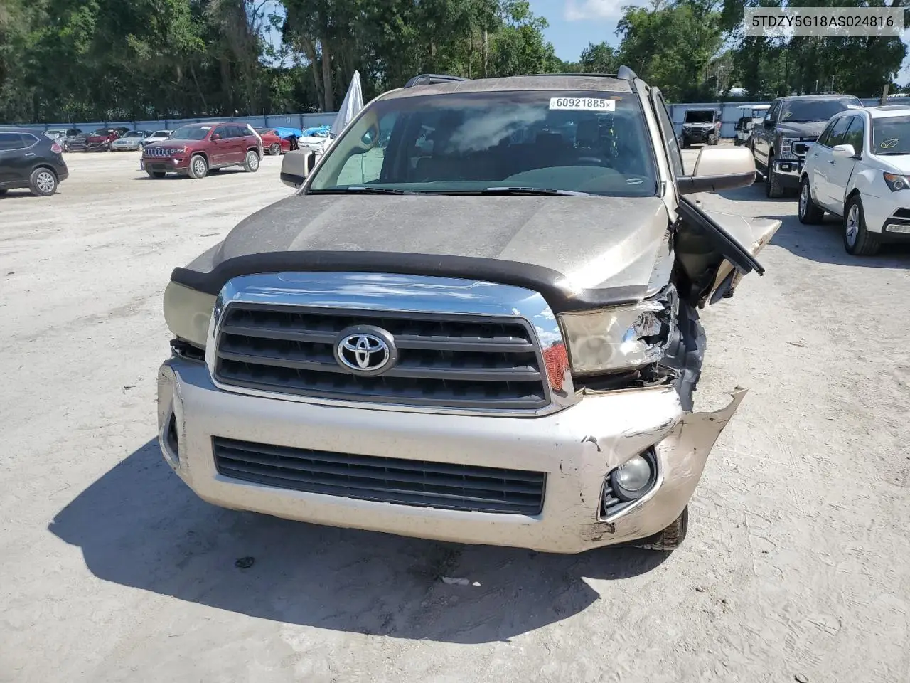 2010 Toyota Sequoia Sr5 VIN: 5TDZY5G18AS024816 Lot: 60921885