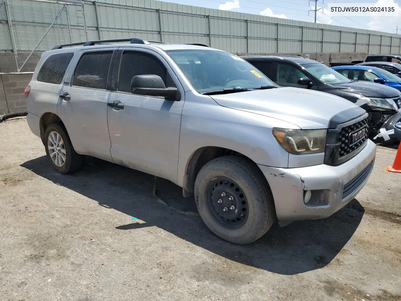 2010 Toyota Sequoia Limited VIN: 5TDJW5G12AS024135 Lot: 61840125