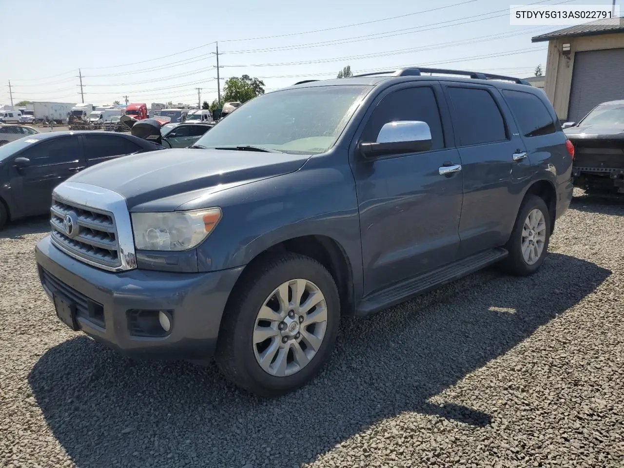 2010 Toyota Sequoia Platinum VIN: 5TDYY5G13AS022791 Lot: 61993845