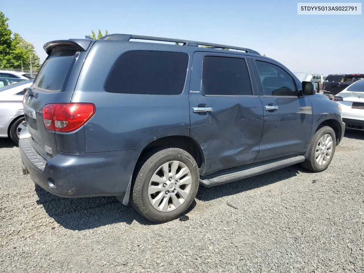 2010 Toyota Sequoia Platinum VIN: 5TDYY5G13AS022791 Lot: 61993845