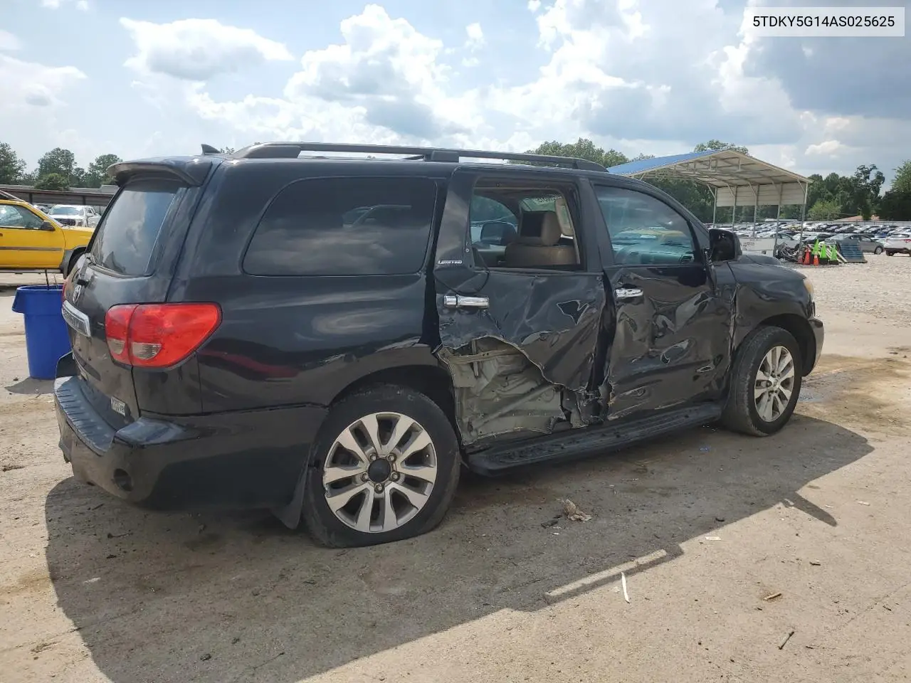 2010 Toyota Sequoia Limited VIN: 5TDKY5G14AS025625 Lot: 62260515