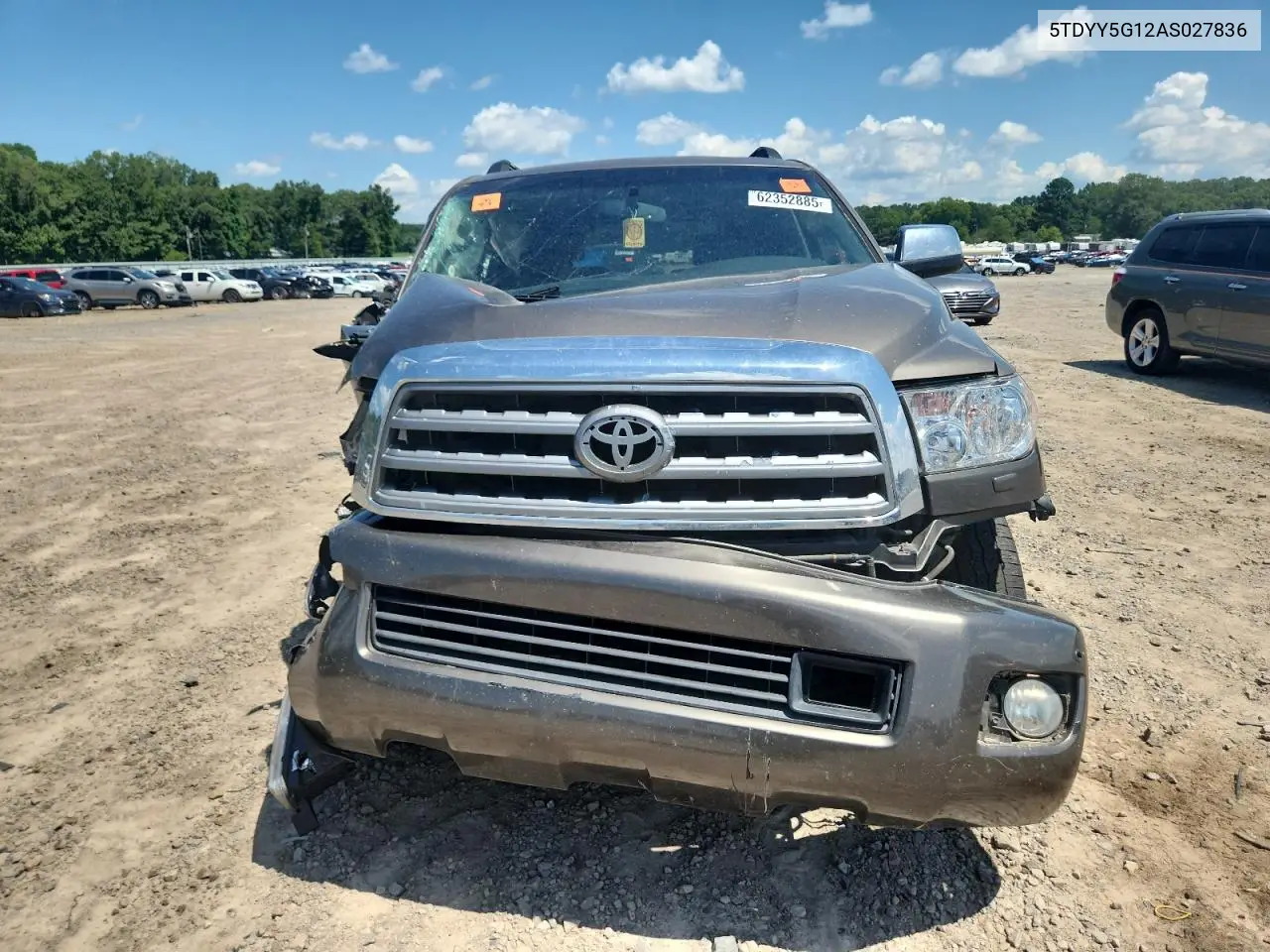 2010 Toyota Sequoia Platinum VIN: 5TDYY5G12AS027836 Lot: 62352885