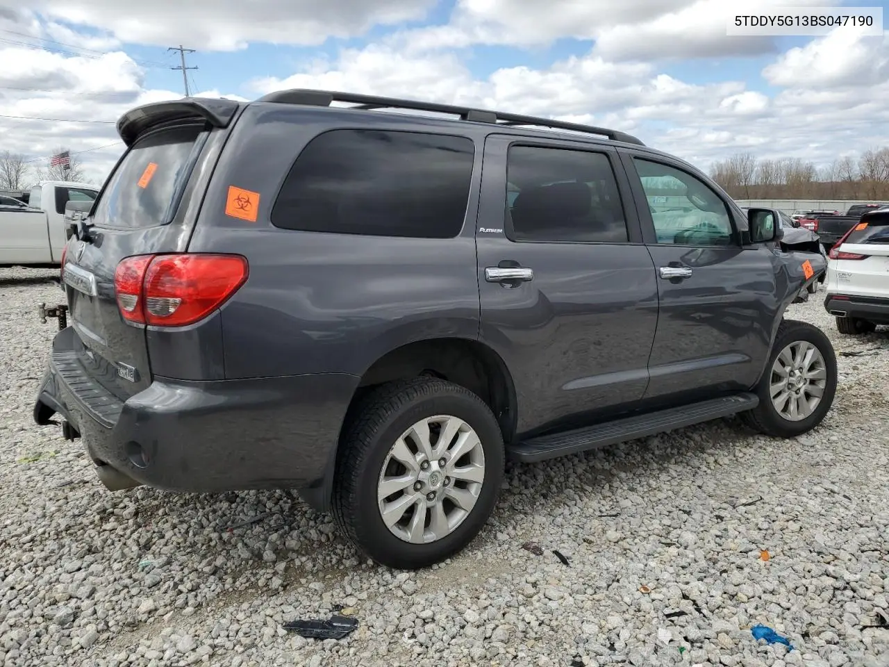 2011 Toyota Sequoia Platinum VIN: 5TDDY5G13BS047190 Lot: 52078195
