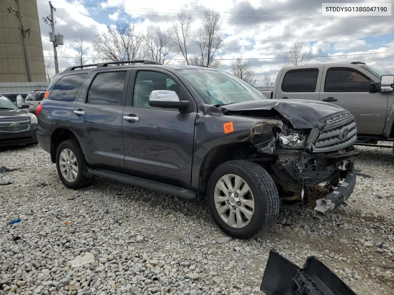 2011 Toyota Sequoia Platinum VIN: 5TDDY5G13BS047190 Lot: 52078195