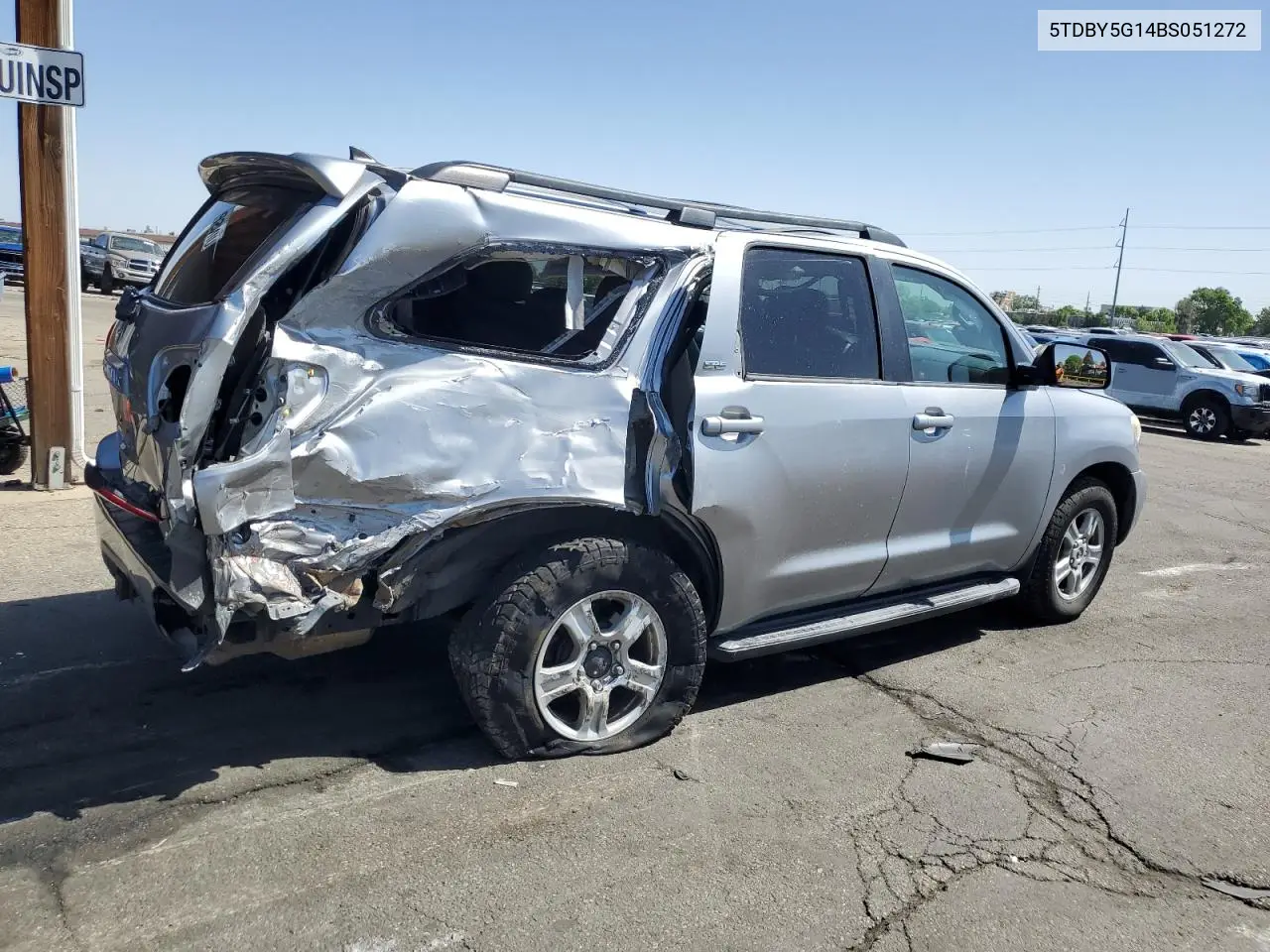 2011 Toyota Sequoia Sr5 VIN: 5TDBY5G14BS051272 Lot: 56782825