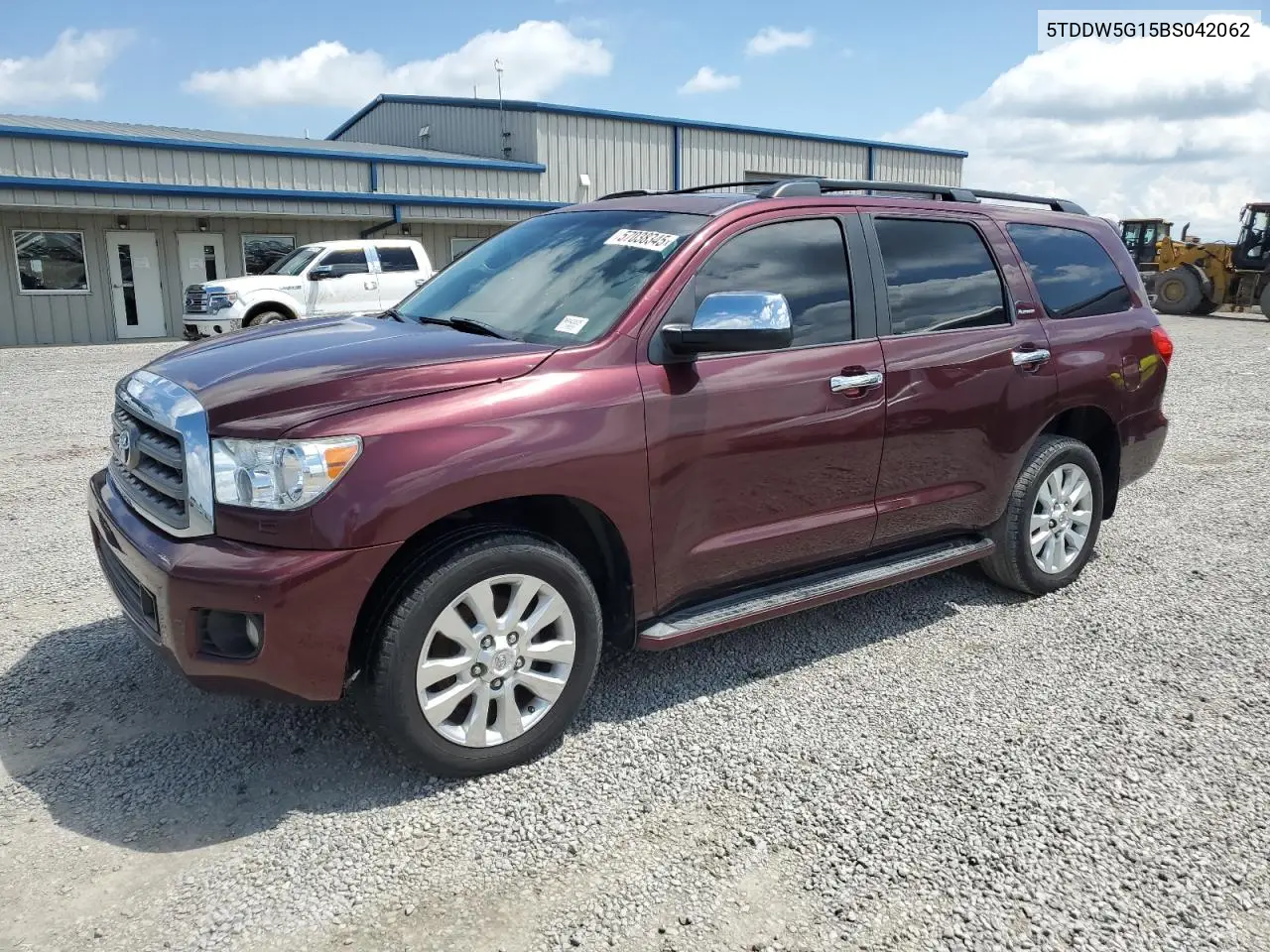 2011 Toyota Sequoia Platinum VIN: 5TDDW5G15BS042062 Lot: 57038345