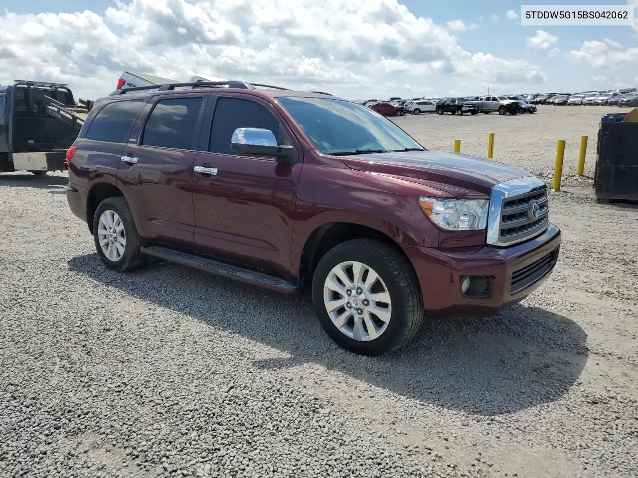 2011 Toyota Sequoia Platinum VIN: 5TDDW5G15BS042062 Lot: 57038345