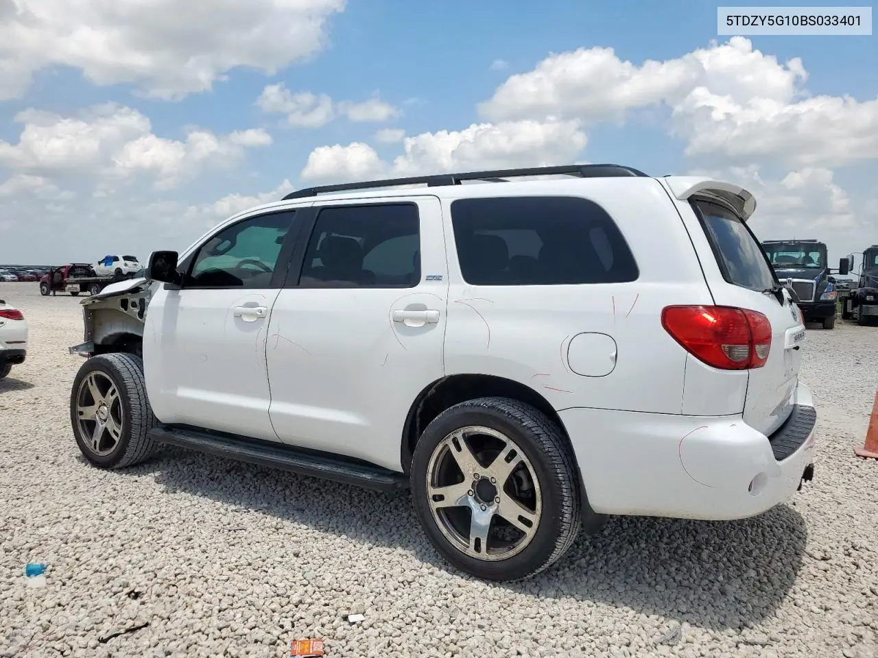 2011 Toyota Sequoia Sr5 VIN: 5TDZY5G10BS033401 Lot: 62008035