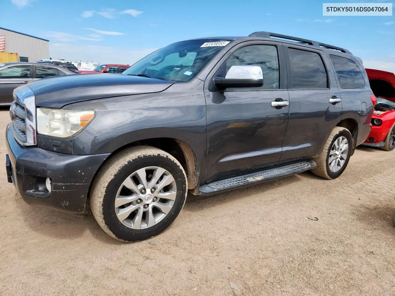 2013 Toyota Sequoia Limited VIN: 5TDKY5G16DS047064 Lot: 62320055