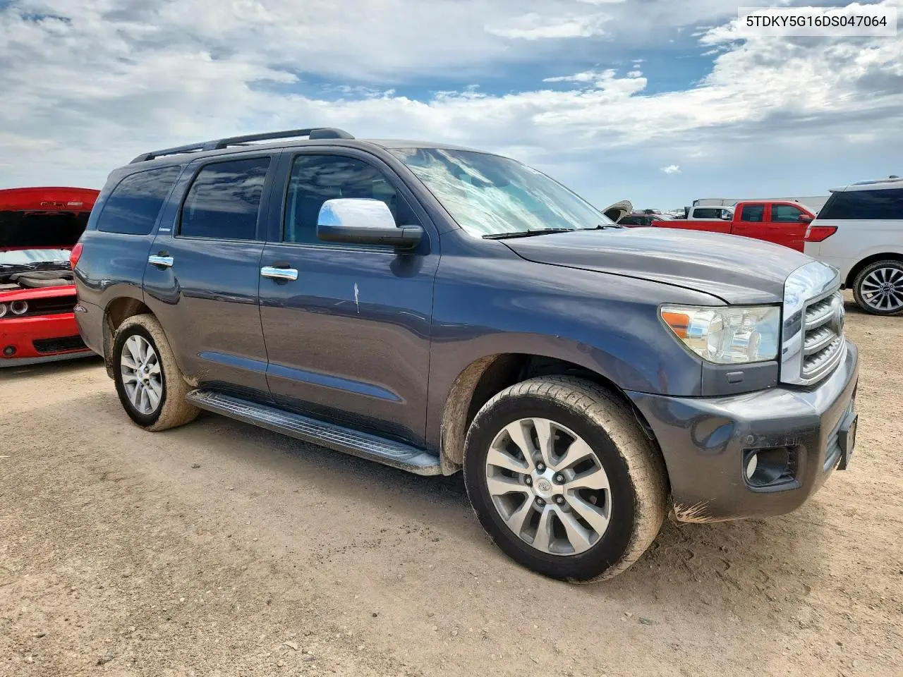 2013 Toyota Sequoia Limited VIN: 5TDKY5G16DS047064 Lot: 62320055