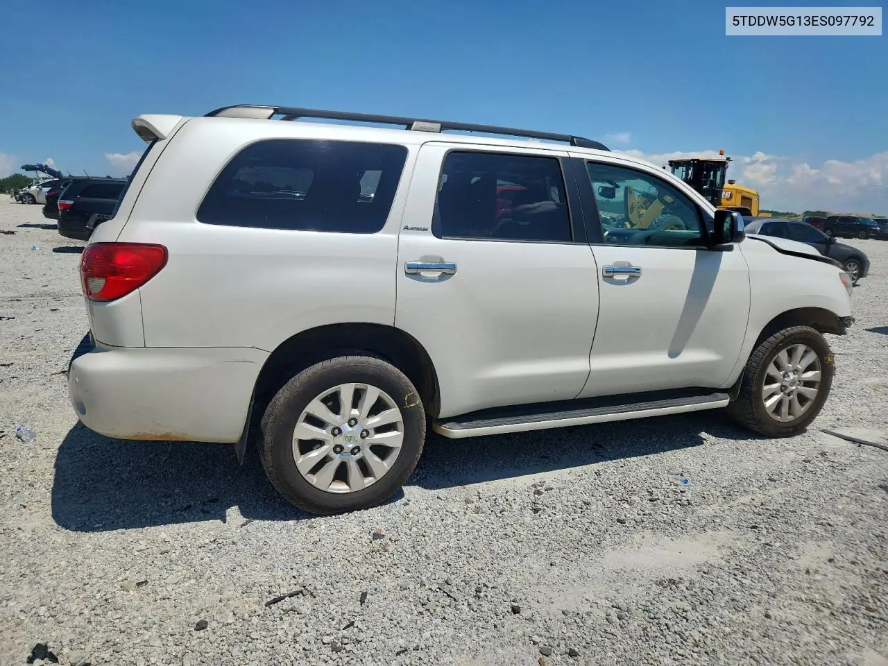 2014 Toyota Sequoia Platinum VIN: 5TDDW5G13ES097792 Lot: 62825405