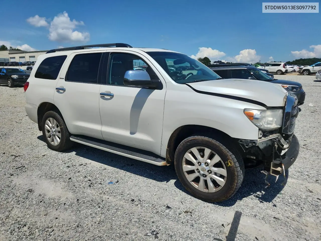 2014 Toyota Sequoia Platinum VIN: 5TDDW5G13ES097792 Lot: 62825405