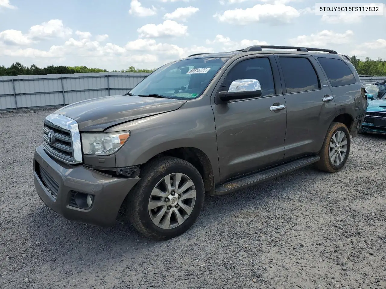 2015 Toyota Sequoia Limited VIN: 5TDJY5G15FS117832 Lot: 61615035