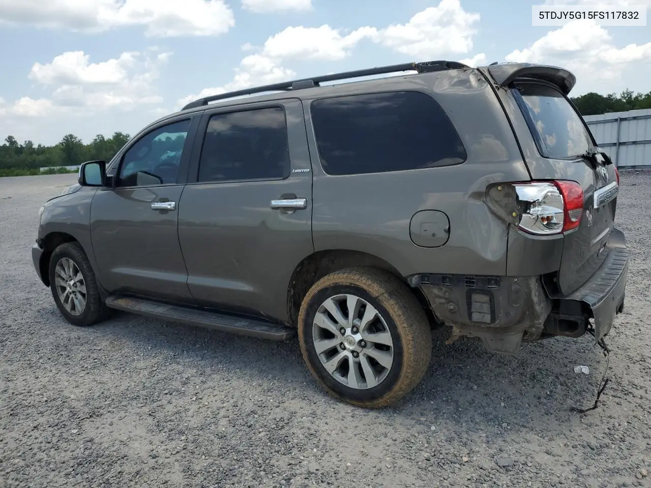 2015 Toyota Sequoia Limited VIN: 5TDJY5G15FS117832 Lot: 61615035