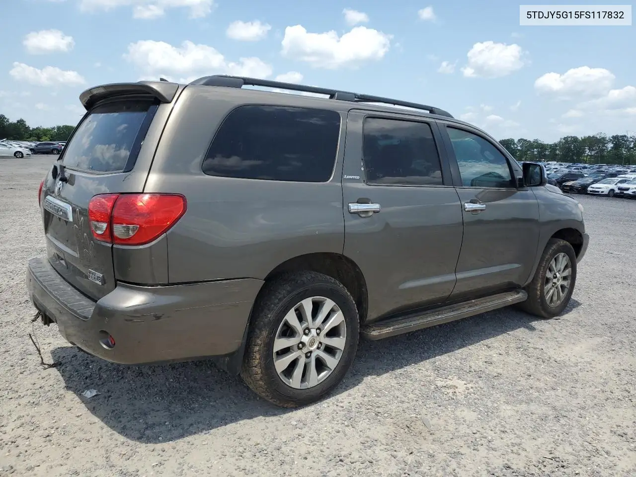 2015 Toyota Sequoia Limited VIN: 5TDJY5G15FS117832 Lot: 61615035