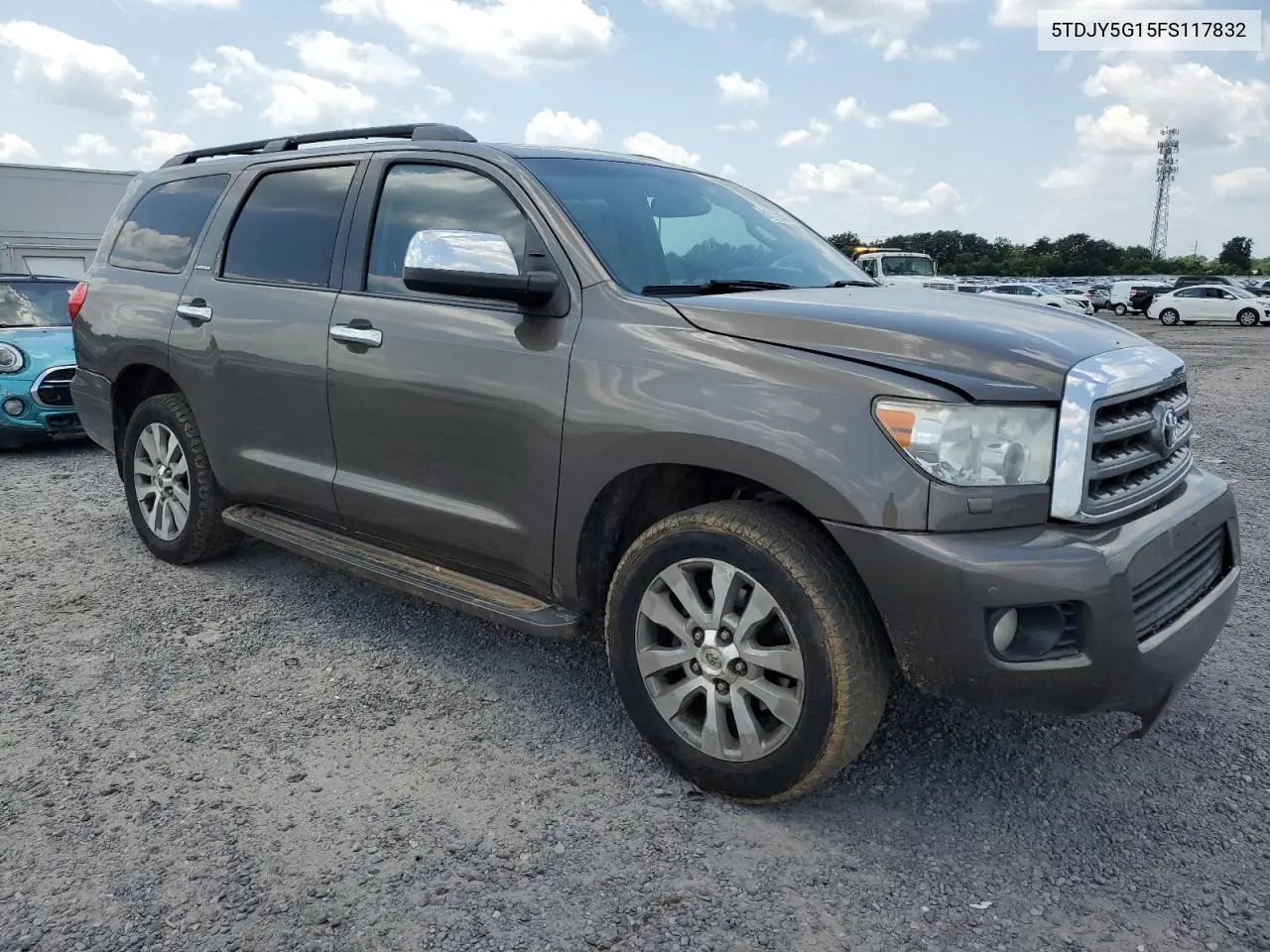 2015 Toyota Sequoia Limited VIN: 5TDJY5G15FS117832 Lot: 61615035