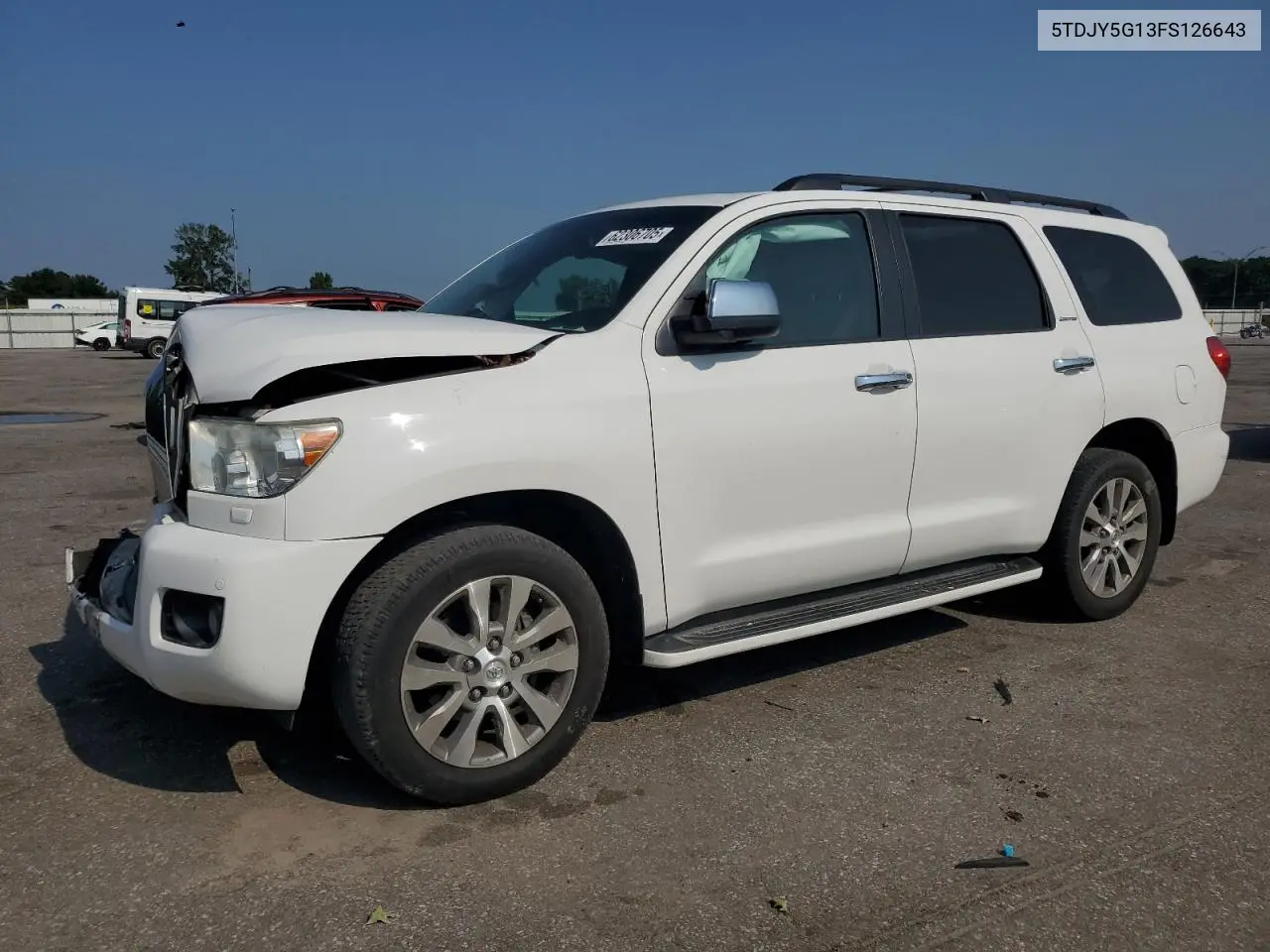 2015 Toyota Sequoia Limited VIN: 5TDJY5G13FS126643 Lot: 62306705