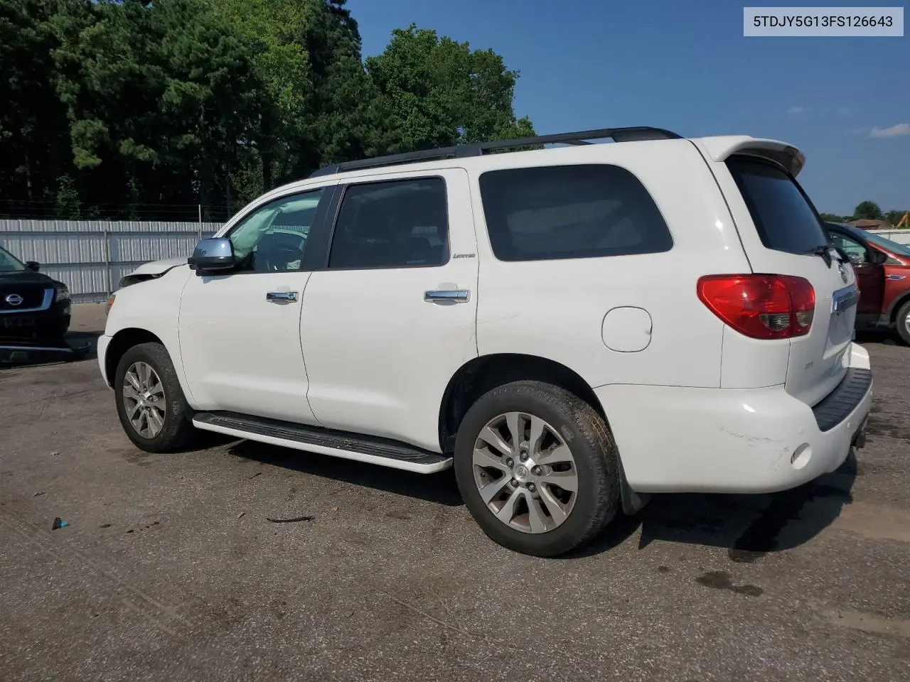 2015 Toyota Sequoia Limited VIN: 5TDJY5G13FS126643 Lot: 62306705