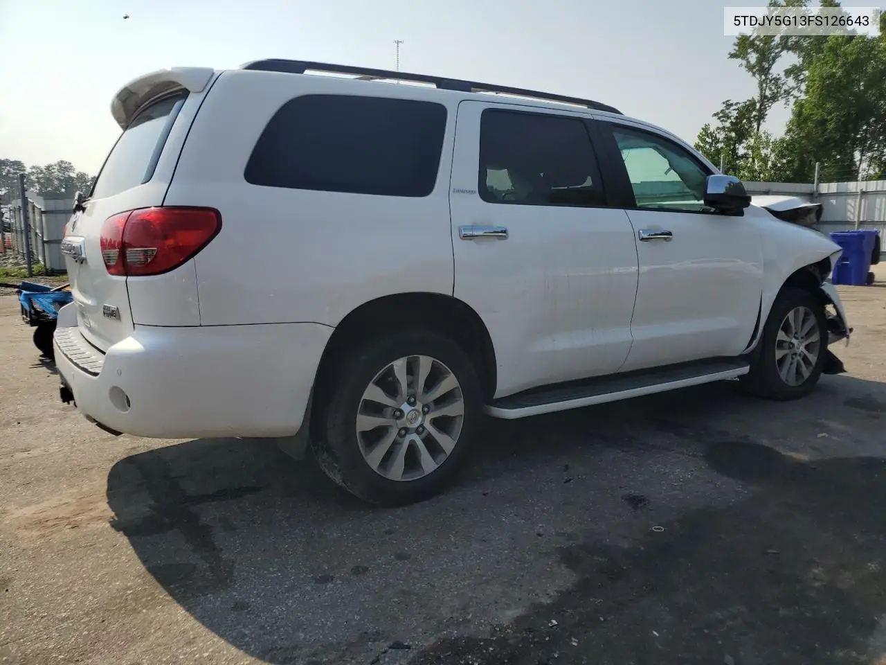 2015 Toyota Sequoia Limited VIN: 5TDJY5G13FS126643 Lot: 62306705