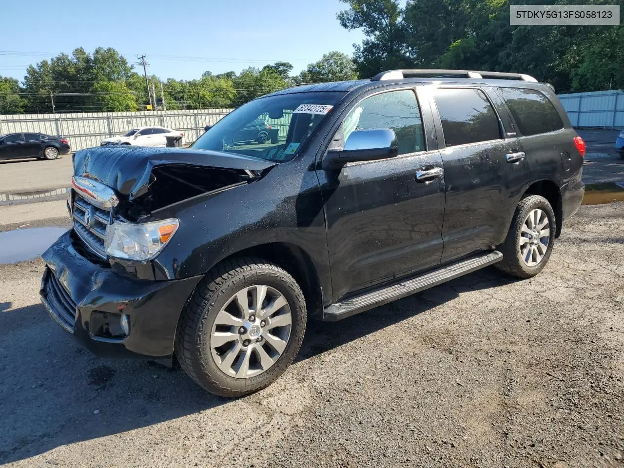 2015 Toyota Sequoia Limited VIN: 5TDKY5G13FS058123 Lot: 62342725
