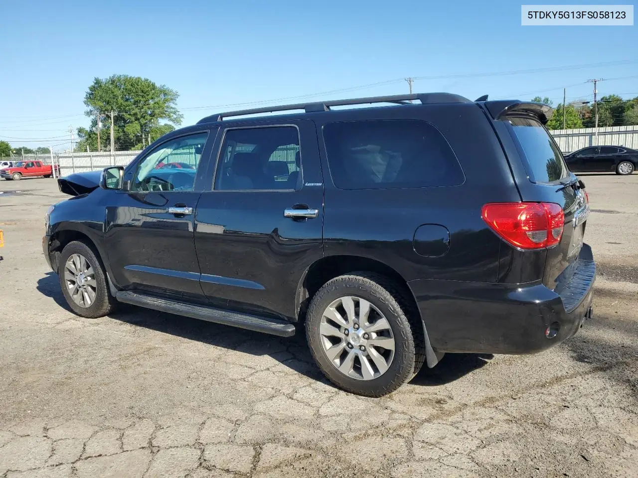 2015 Toyota Sequoia Limited VIN: 5TDKY5G13FS058123 Lot: 62342725