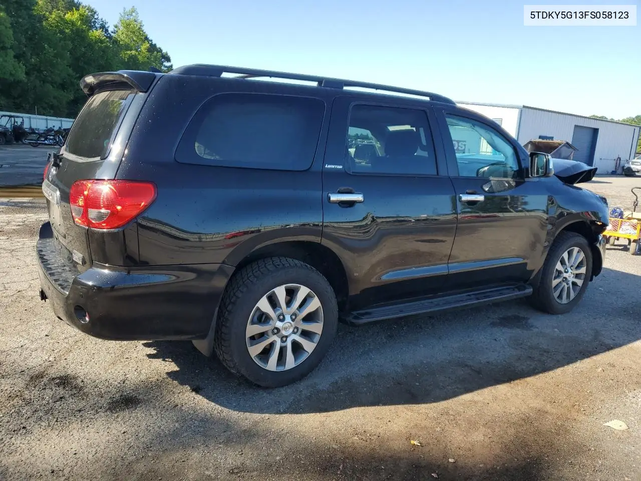 2015 Toyota Sequoia Limited VIN: 5TDKY5G13FS058123 Lot: 62342725