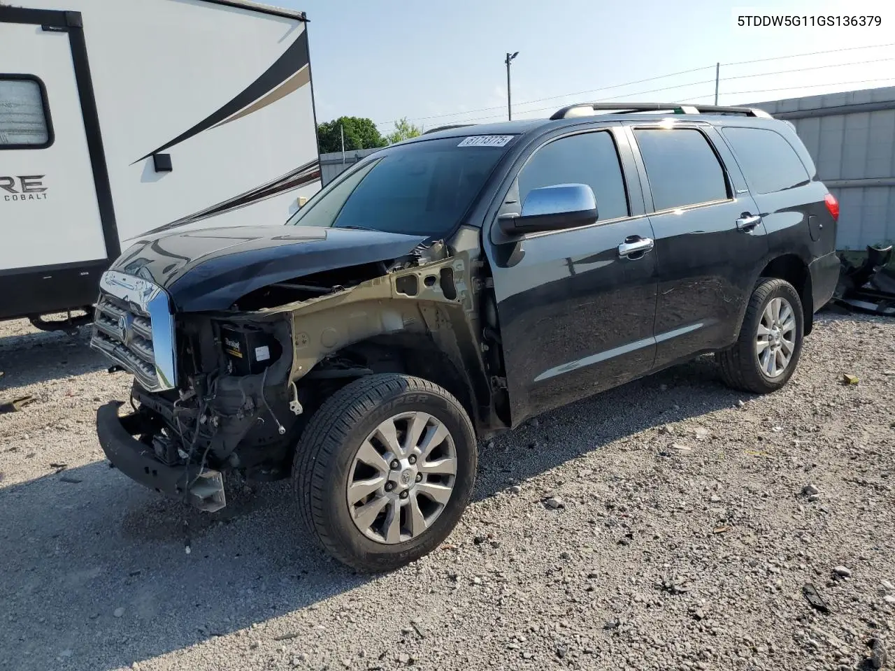 2016 Toyota Sequoia Platinum VIN: 5TDDW5G11GS136379 Lot: 61713775