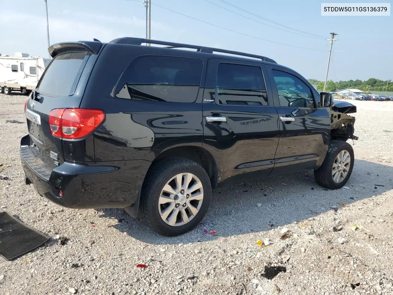 2016 Toyota Sequoia Platinum VIN: 5TDDW5G11GS136379 Lot: 61713775