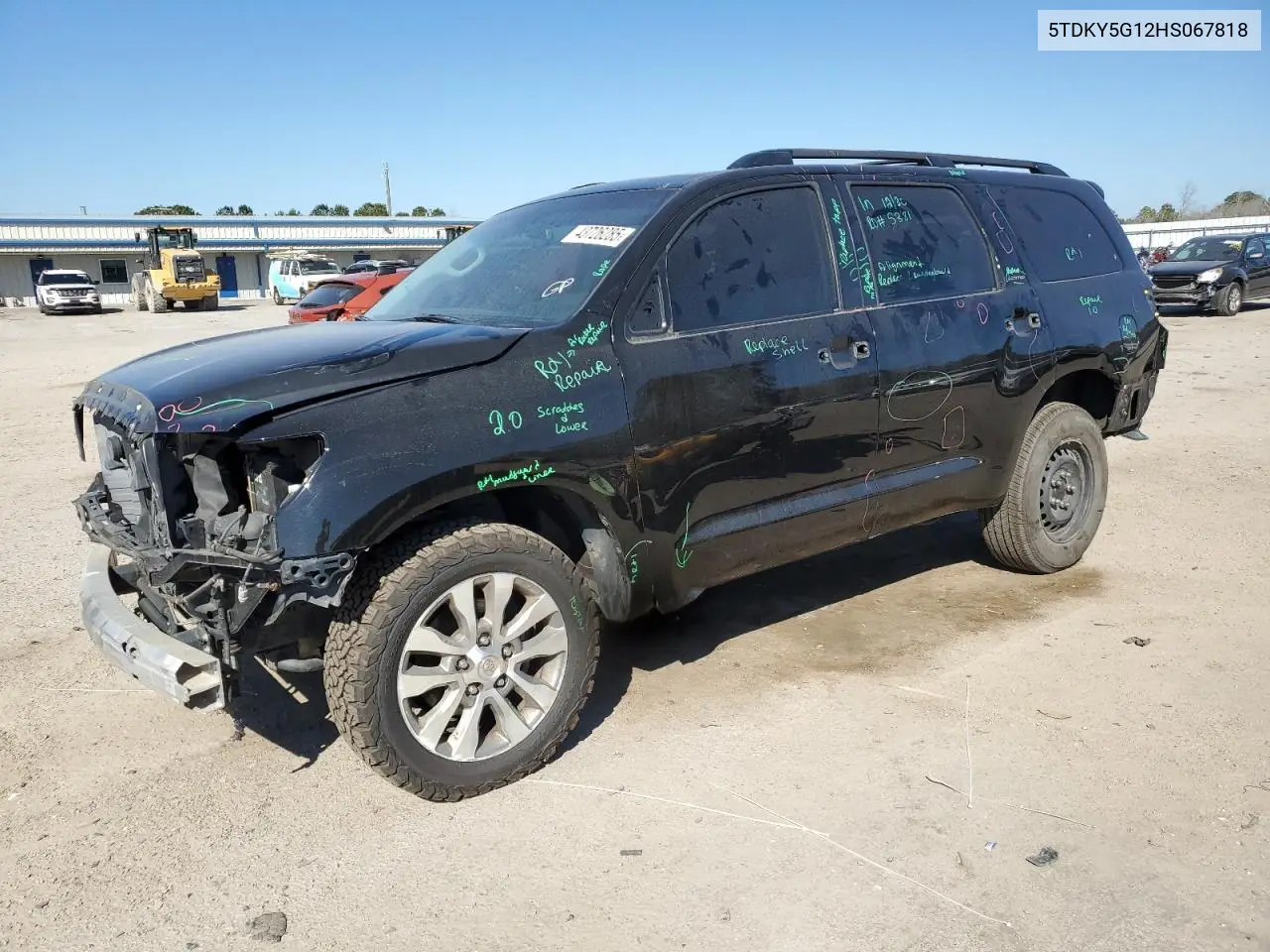 2017 Toyota Sequoia Limited VIN: 5TDKY5G12HS067818 Lot: 43726285