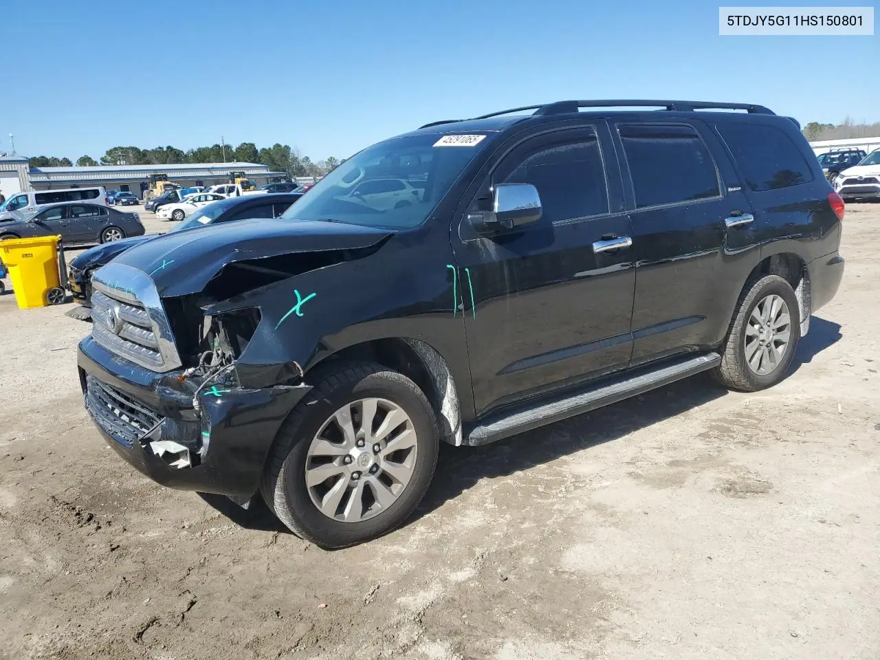 2017 Toyota Sequoia Limited VIN: 5TDJY5G11HS150801 Lot: 45291065