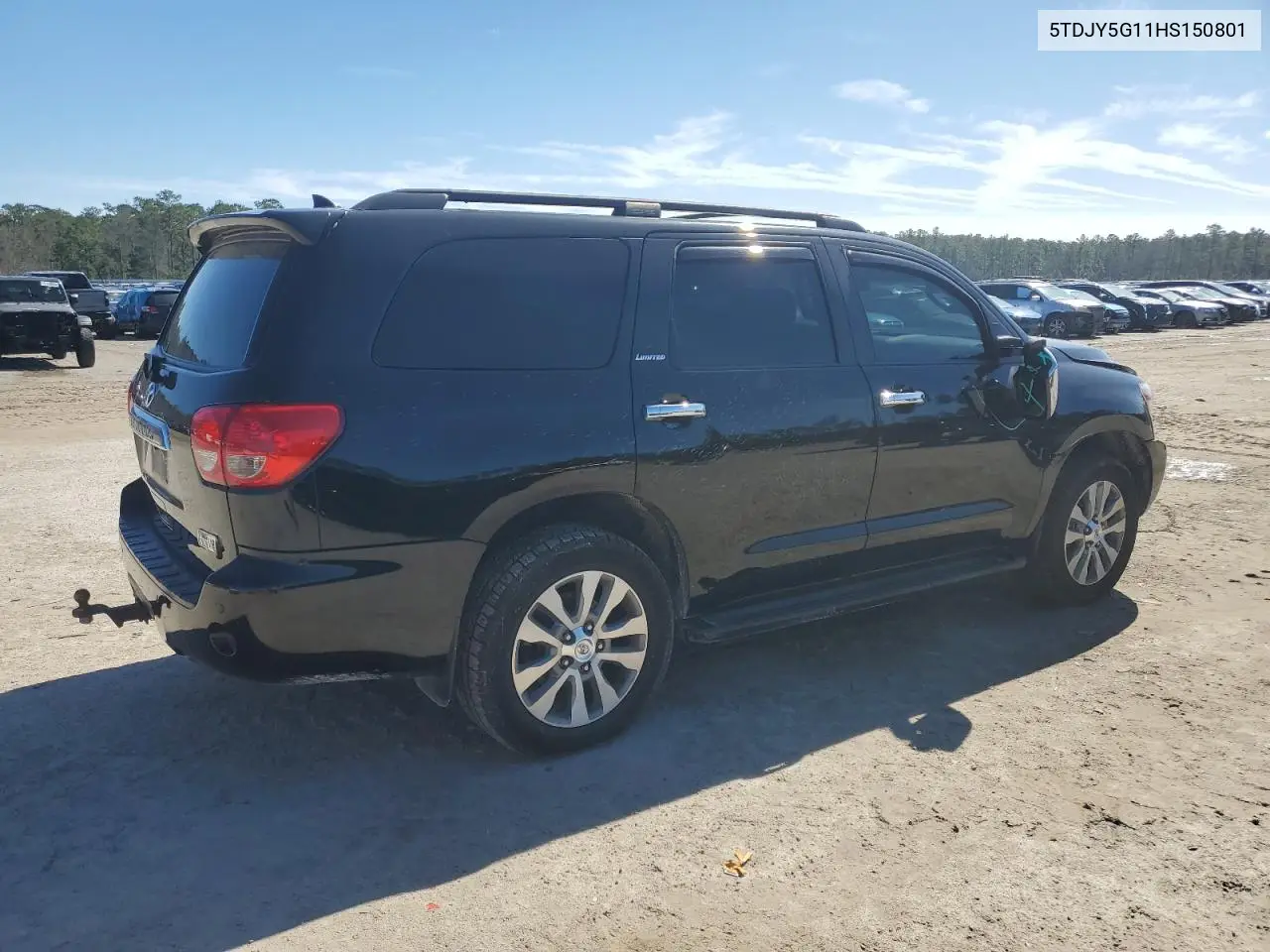 2017 Toyota Sequoia Limited VIN: 5TDJY5G11HS150801 Lot: 45291065