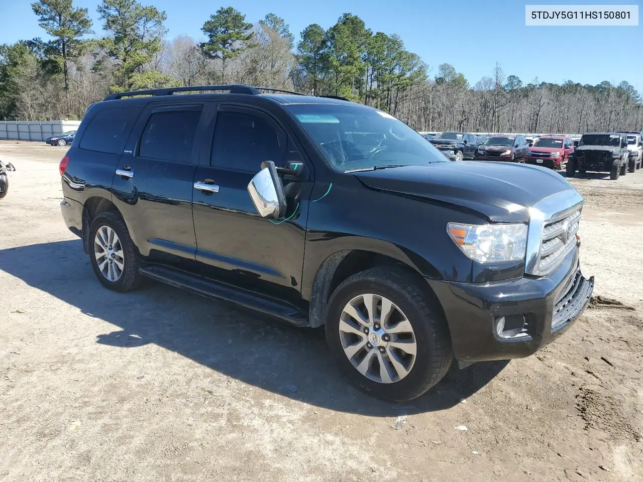 2017 Toyota Sequoia Limited VIN: 5TDJY5G11HS150801 Lot: 45291065