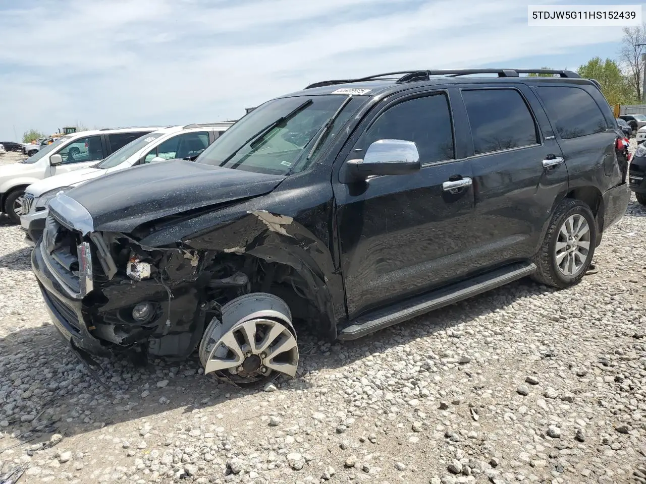 2017 Toyota Sequoia Limited VIN: 5TDJW5G11HS152439 Lot: 55928975