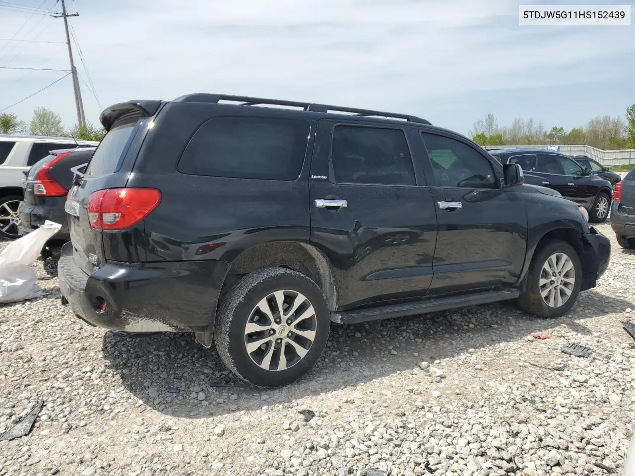 2017 Toyota Sequoia Limited VIN: 5TDJW5G11HS152439 Lot: 55928975