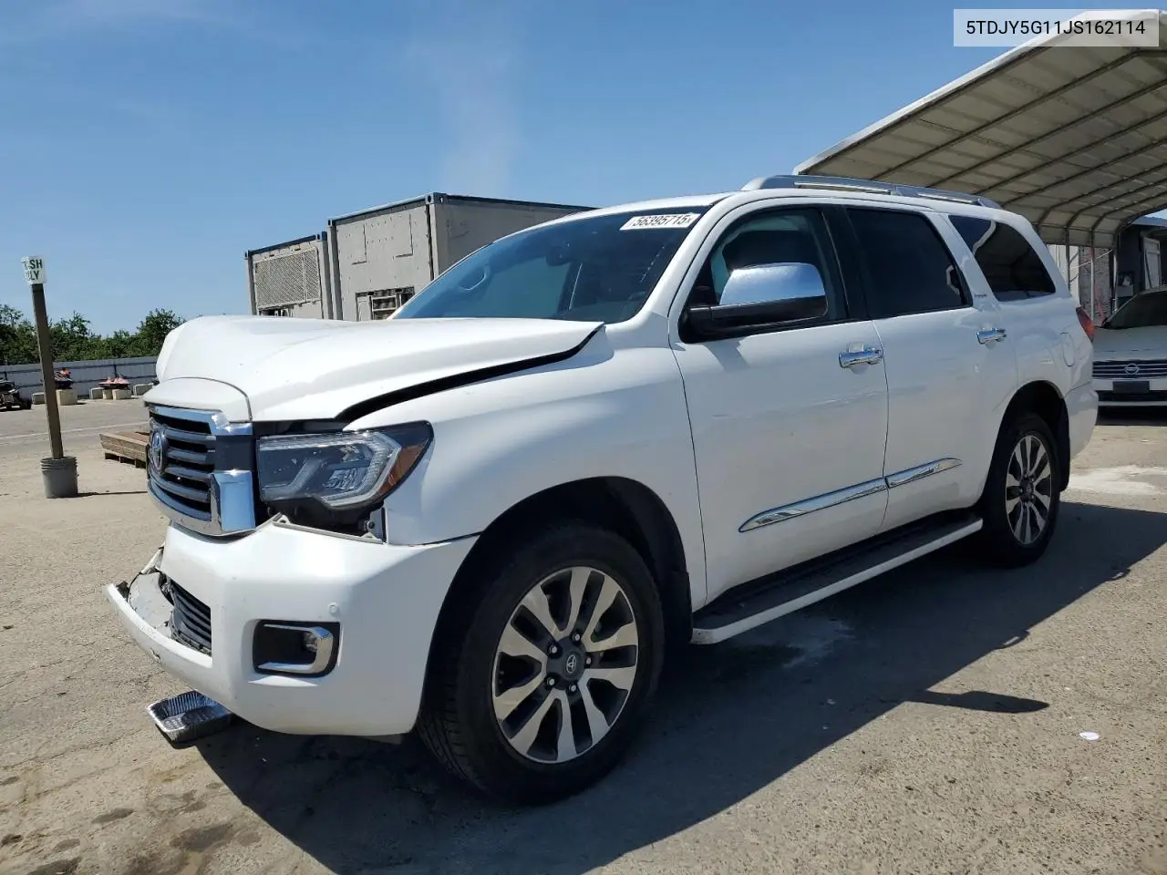 2018 Toyota Sequoia Limited VIN: 5TDJY5G11JS162114 Lot: 56395715