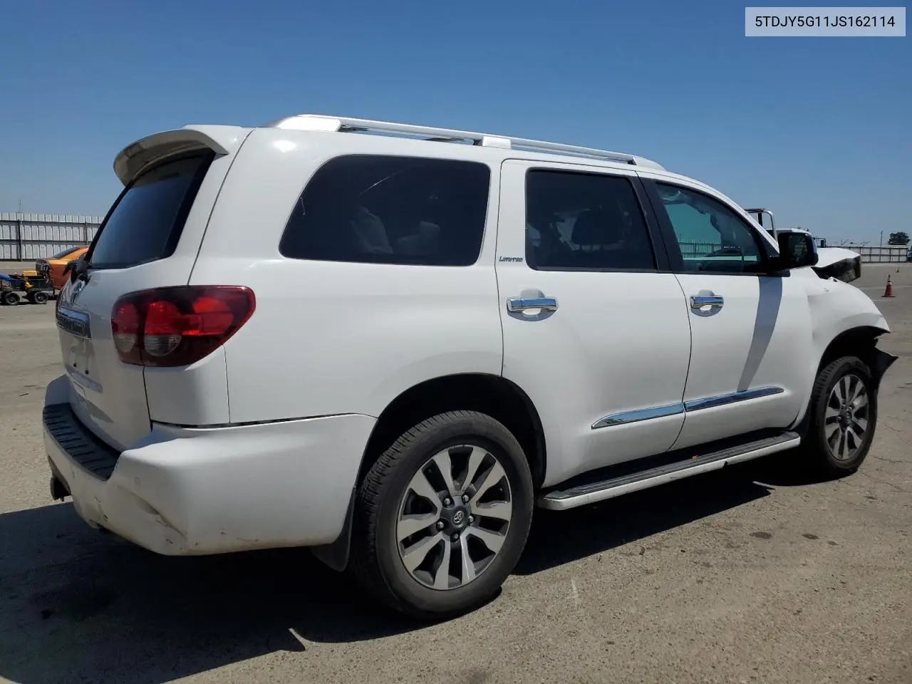 2018 Toyota Sequoia Limited VIN: 5TDJY5G11JS162114 Lot: 56395715
