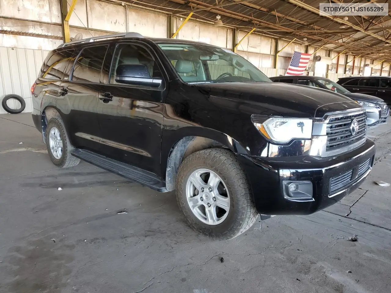 2018 Toyota Sequoia Sr5 VIN: 5TDBY5G11JS165289 Lot: 62705385