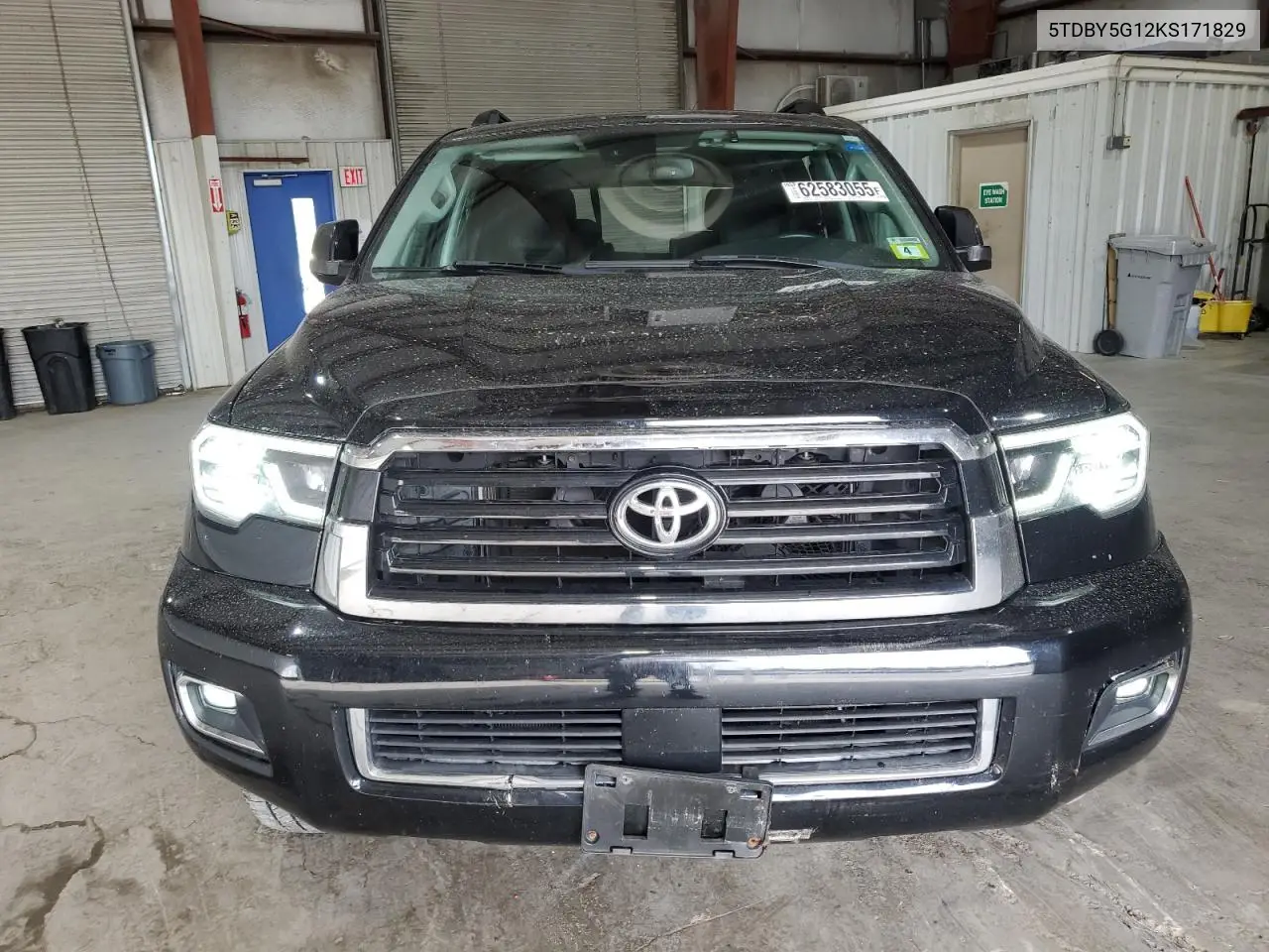 2019 Toyota Sequoia Sr5 VIN: 5TDBY5G12KS171829 Lot: 62583055
