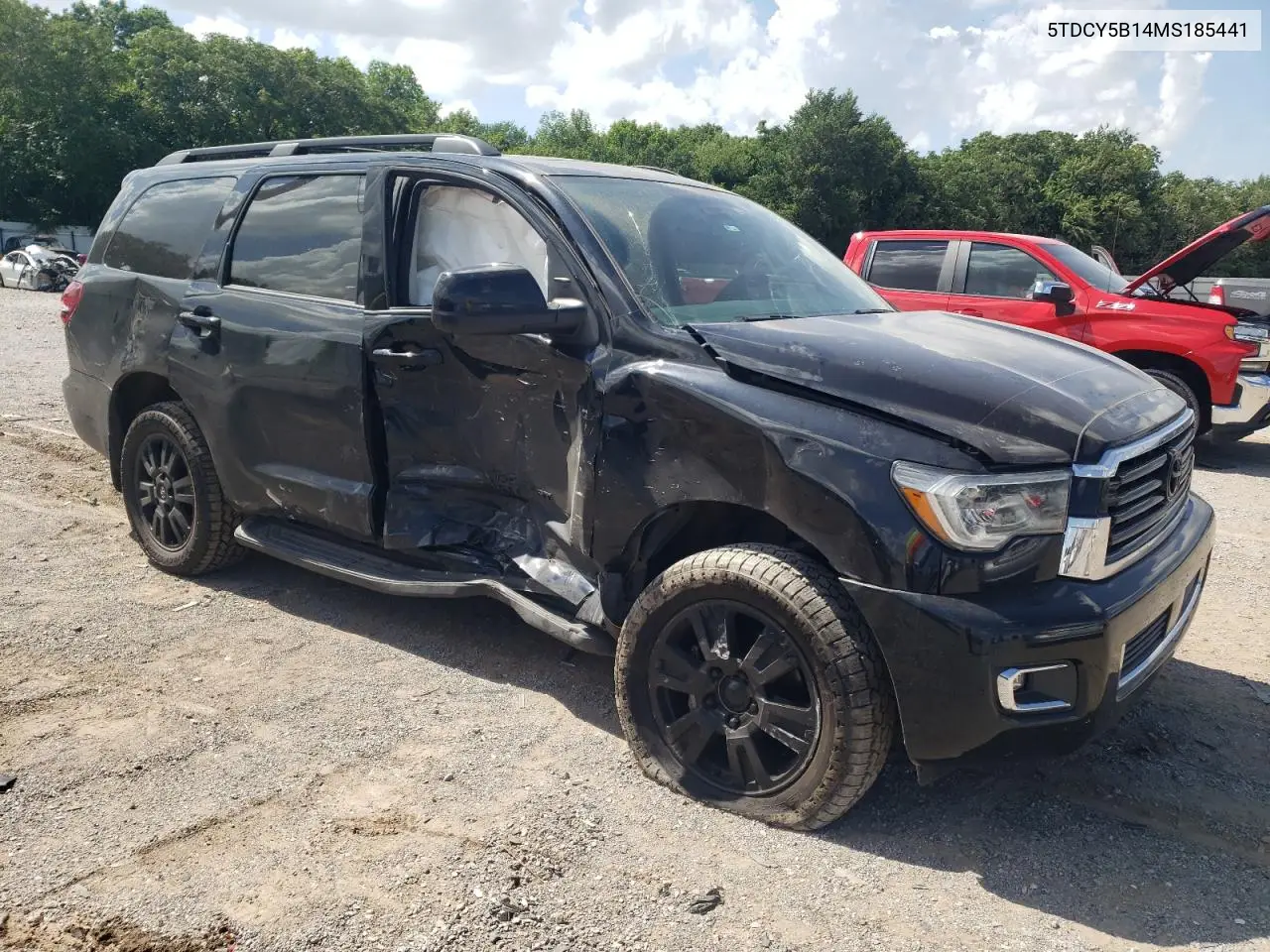 2021 Toyota Sequoia Sr5 VIN: 5TDCY5B14MS185441 Lot: 62227315
