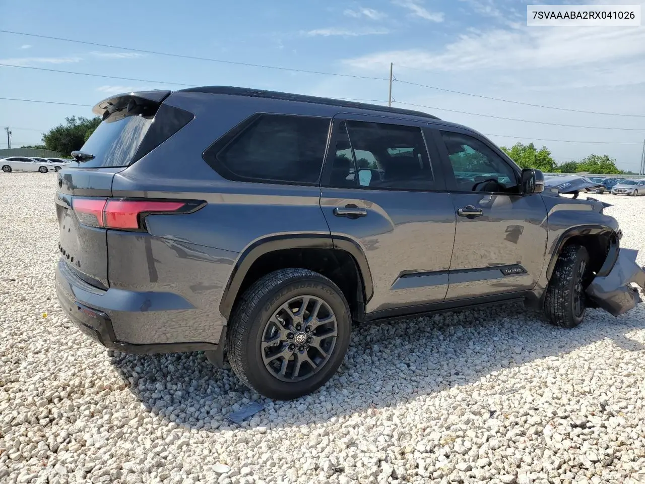 2024 Toyota Sequoia Sr5 VIN: 7SVAAABA2RX041026 Lot: 56734925