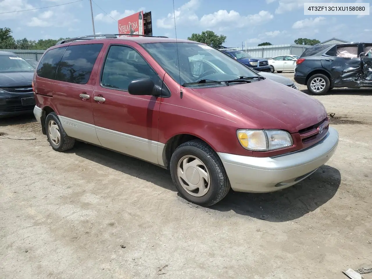 1999 Toyota Sienna Le VIN: 4T3ZF13C1XU158080 Lot: 65145525