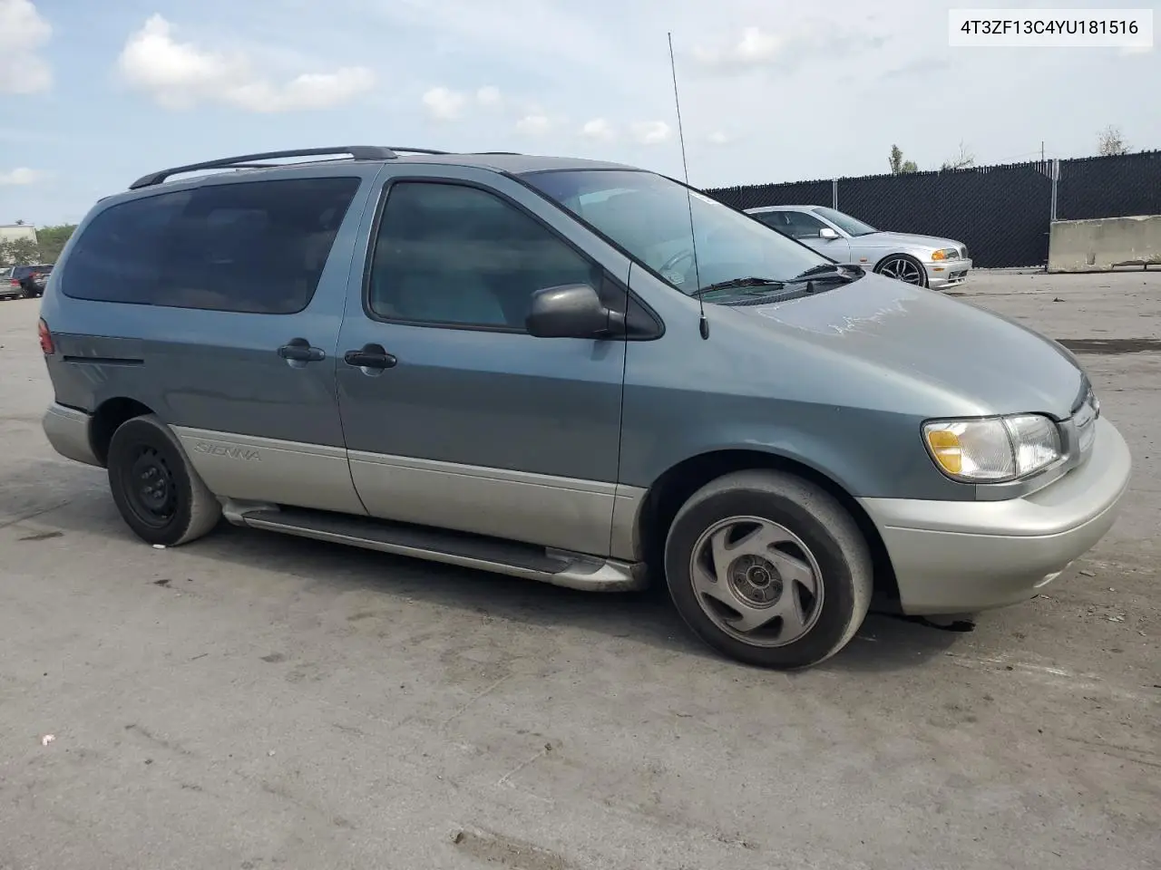 2000 Toyota Sienna Le VIN: 4T3ZF13C4YU181516 Lot: 55500365