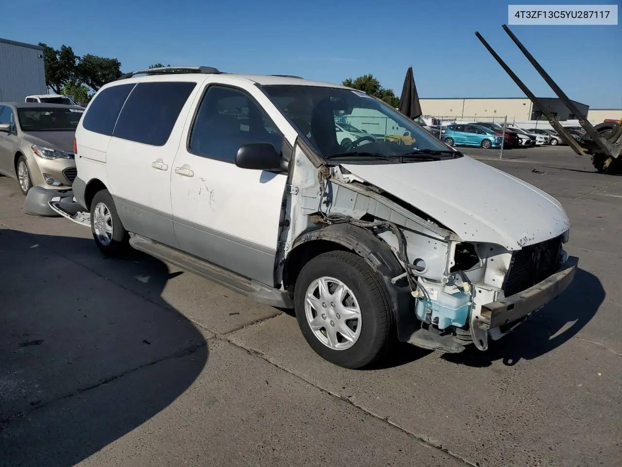 2000 Toyota Sienna Le VIN: 4T3ZF13C5YU287117 Lot: 55989145